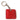 Akrapovic Square Leather Keychain - red